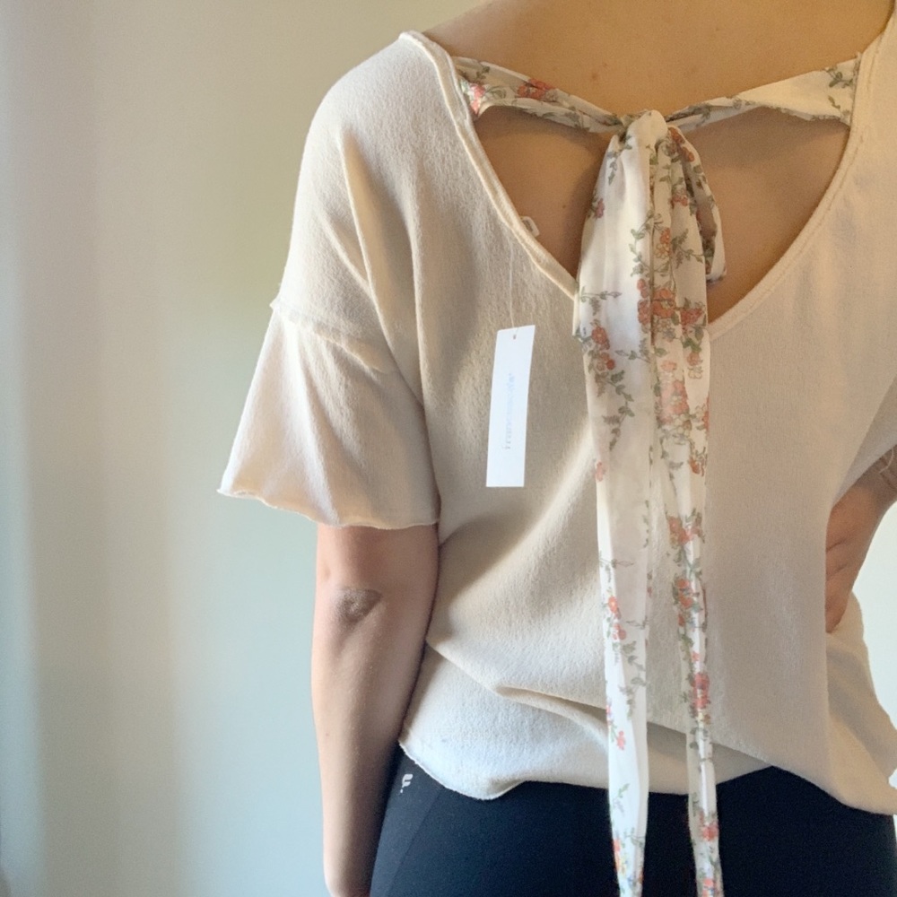 Simple cream blouse